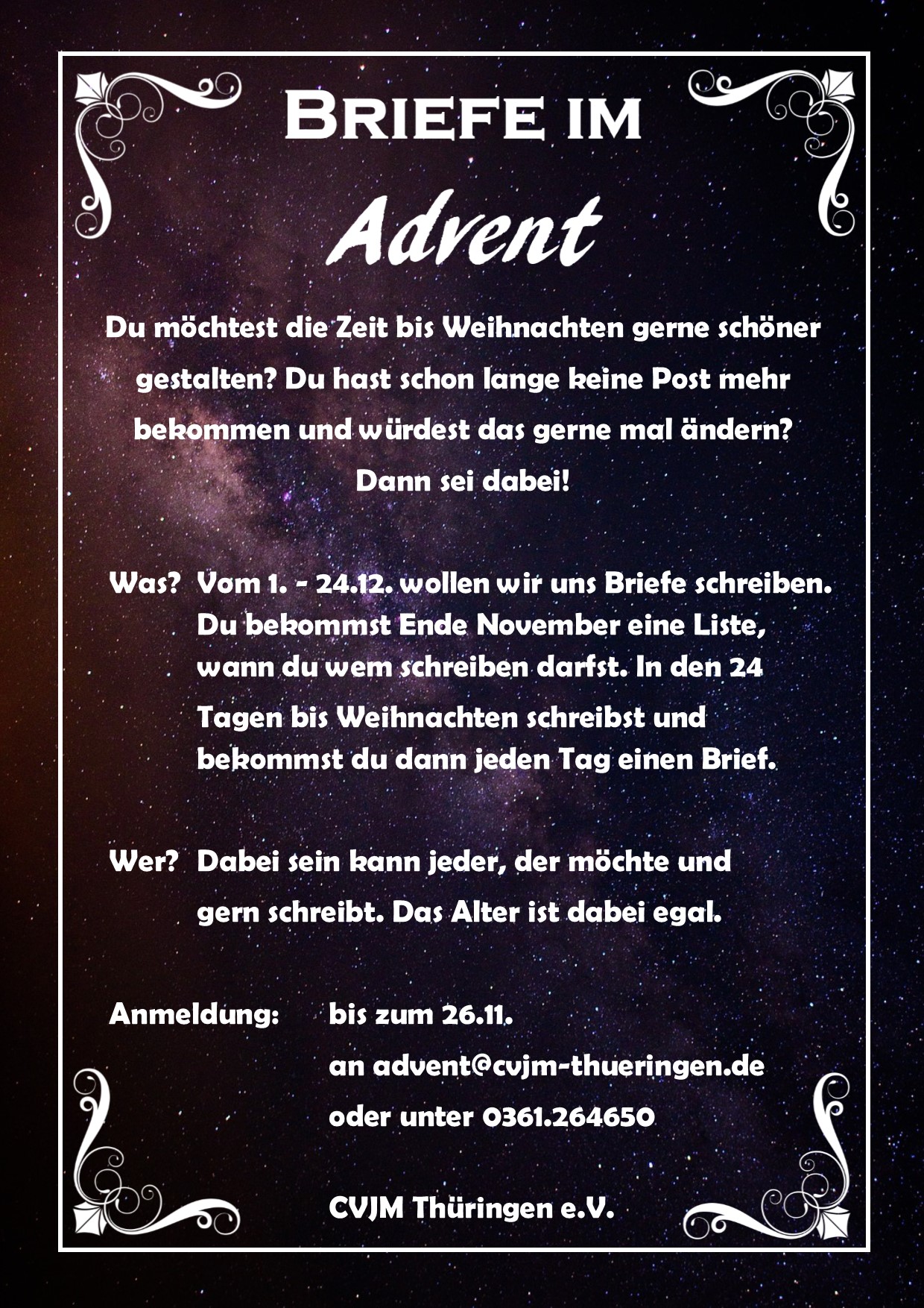 Adventskalender hinten